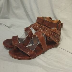 Bed Stu Leather Caged Sandals. Sz 8.5